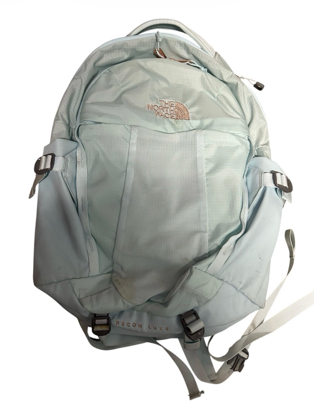 The North Face Women's Recon Luxe 30L Backpack in Ice Cap Blue/Rose Gold Accent